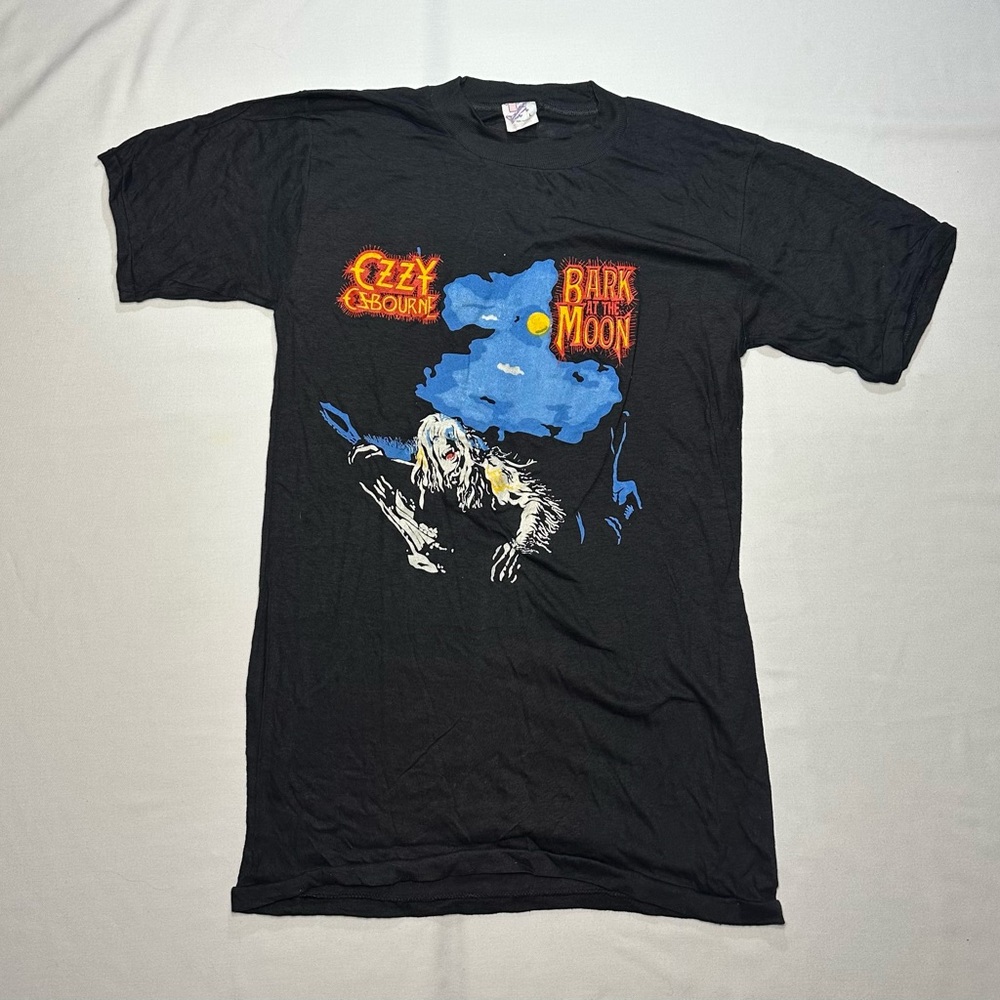 RARE Vintage 80s Ozzy Osbourne Bark at the Moon Shirt Single Stitch